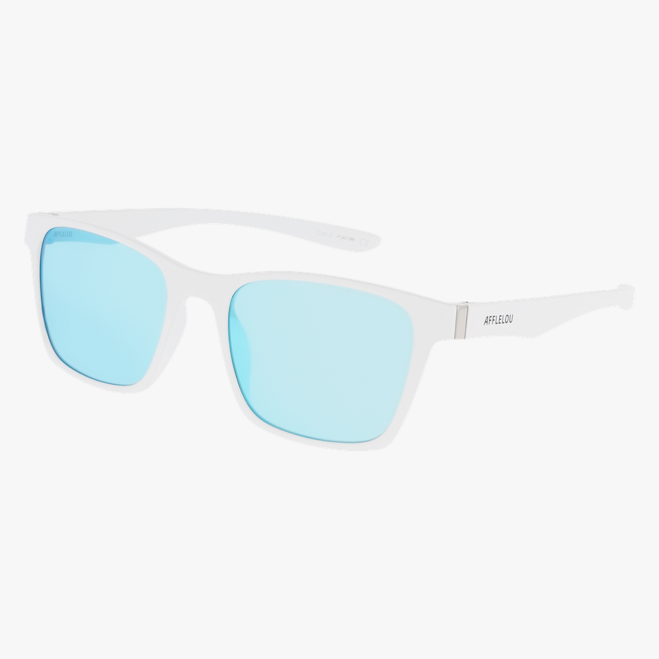 Lunettes de soleil femme KADEN POLARIZED blanc - Vue de face