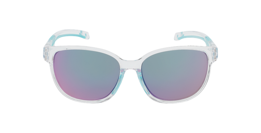 LUNETTES DE SOLEIL femme Windy cristal/turquoise - Vue de face