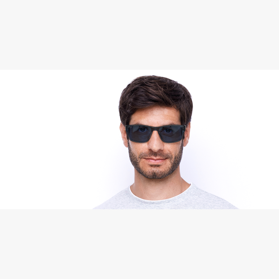 Lunettes de soleil homme COLOGNY blanc/gris - Vue de face