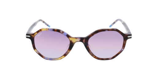 LUNETTES DE SOLEIL femme JUSSY écaille/violet Vue de face