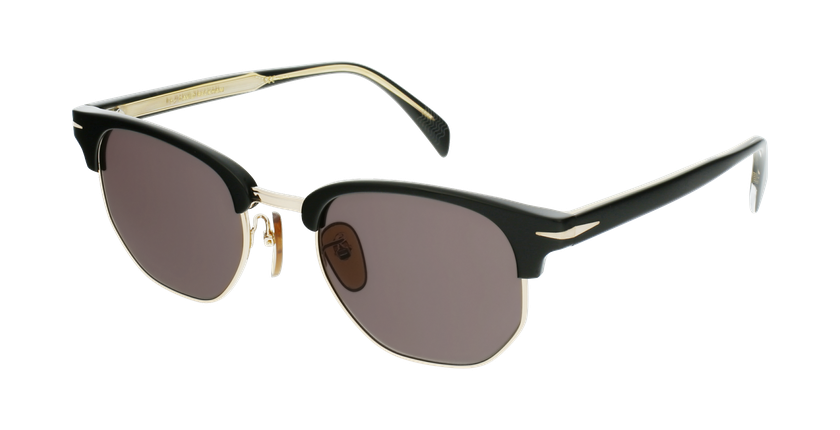 LUNETTES DE SOLEIL homme DB 1002/S noir/doré - vue de 3/4