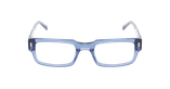 Lunettes de vue homme CARACTÈRES AMBITIEUX bleu/bleu cristal - Vue de face