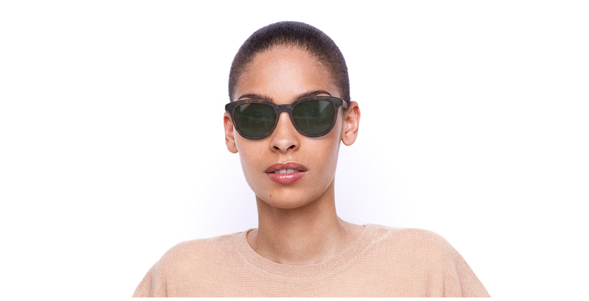 LUNETTES DE SOLEIL femme TIARE PLZ écaille - Vue de face