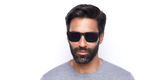 LUNETTES DE SOLEIL homme L6004S noir - Vue de face