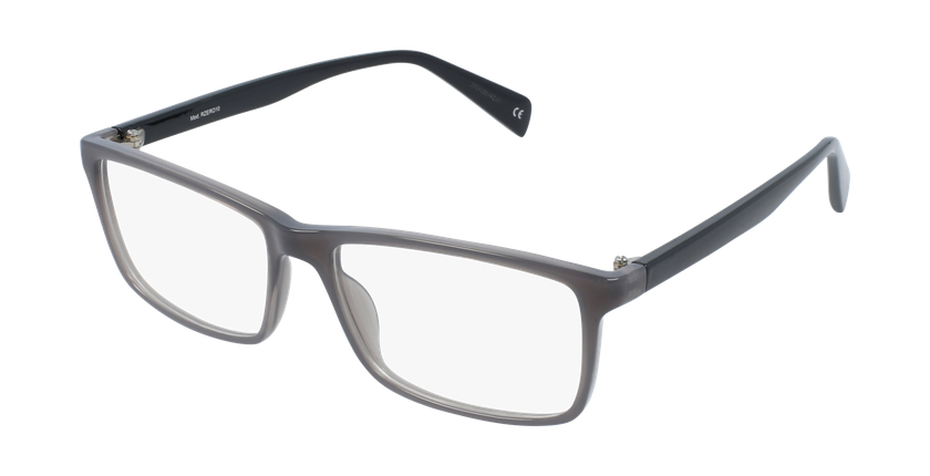 Lunettes de vue homme RZERO10 gris/noir - Vue de 3/4