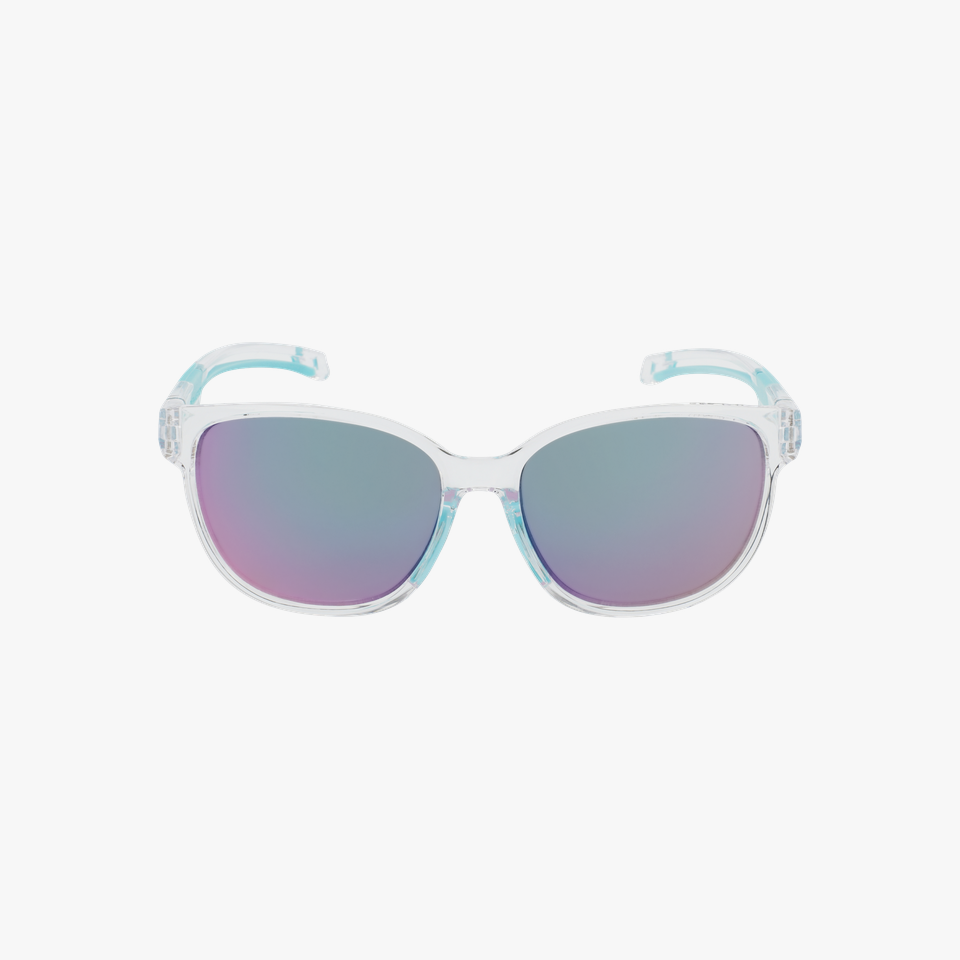 Lunettes de soleil femme Windy cristal/turquoise - Vue de face