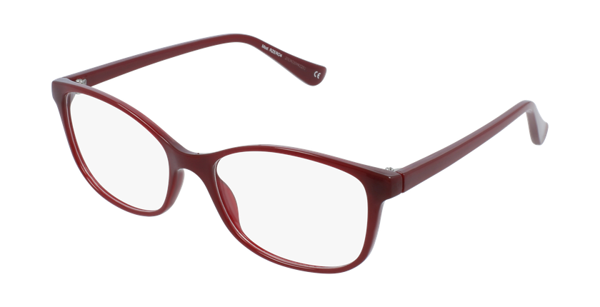 LUNETTES DE VUE femme RZERO4 rouge - vue de 3/4
