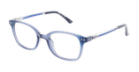 Lunettes de vue enfant LORIS bleu/bleu cristal - Vue de face