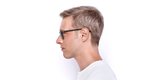 Lunettes de vue FORTY solaire Écaille +1.00 écaille - Vue de côté