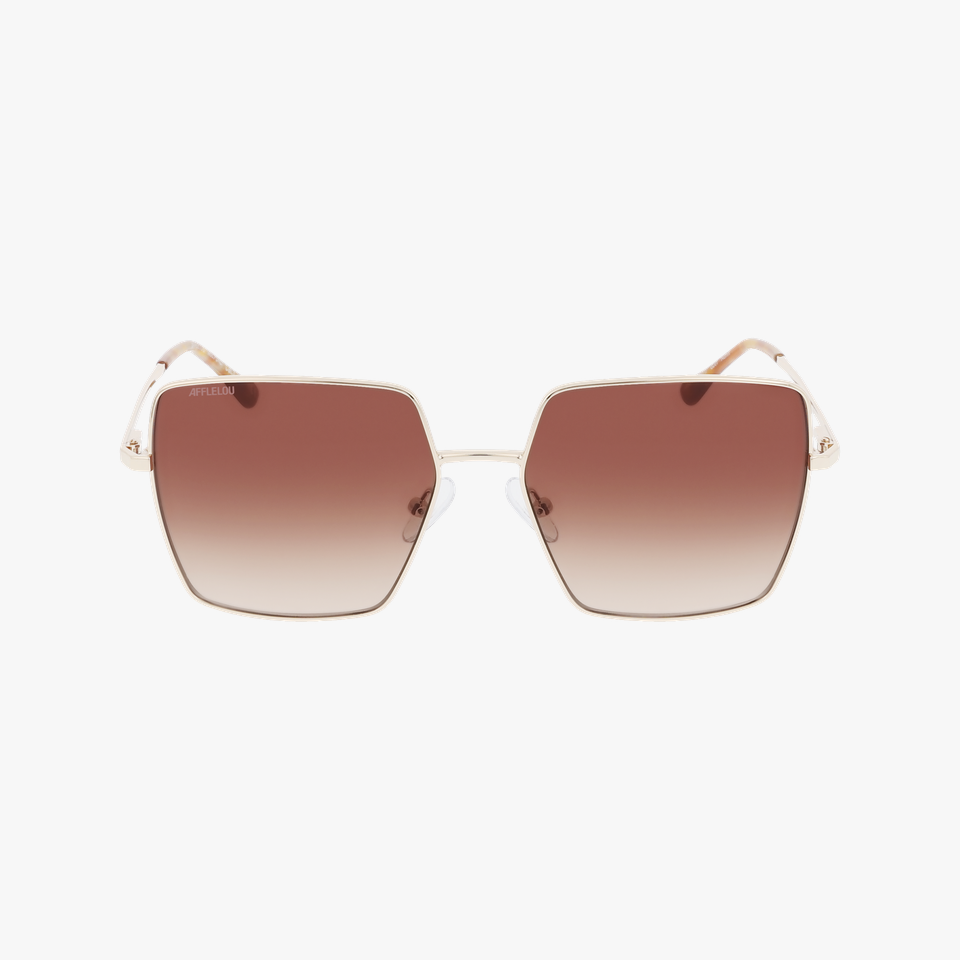 Lunettes de soleil femme FORLI dorée - Vue de face