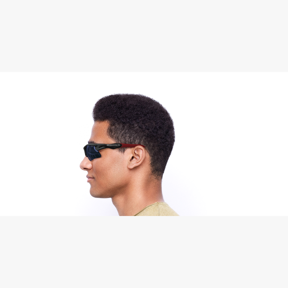 Lunettes de soleil homme Bike-Star bleu - Vue de côté