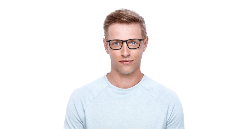 Lunettes de vue homme MAGIC273 noir/vert - Vue de face