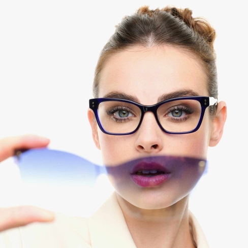 Lunettes de vue femme CARACTÈRES CHANCEUSE bleu