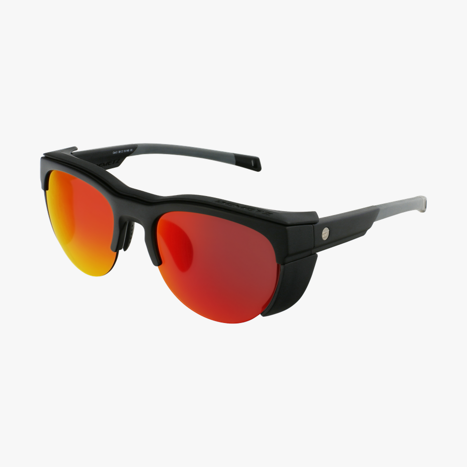 Lunettes de soleil Skyview noir/gris - Vue de 3/4