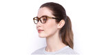 Lunettes de vue femme MAGIC 197 écaille - Vue de face