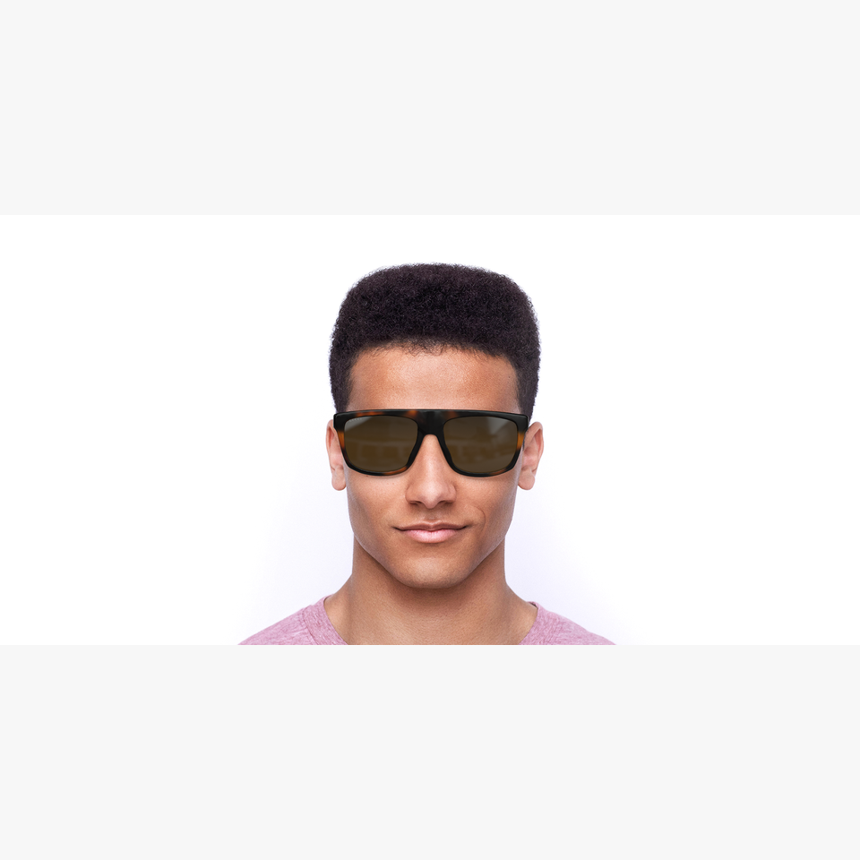 Lunettes de soleil homme GG0450S écaille - Vue de face