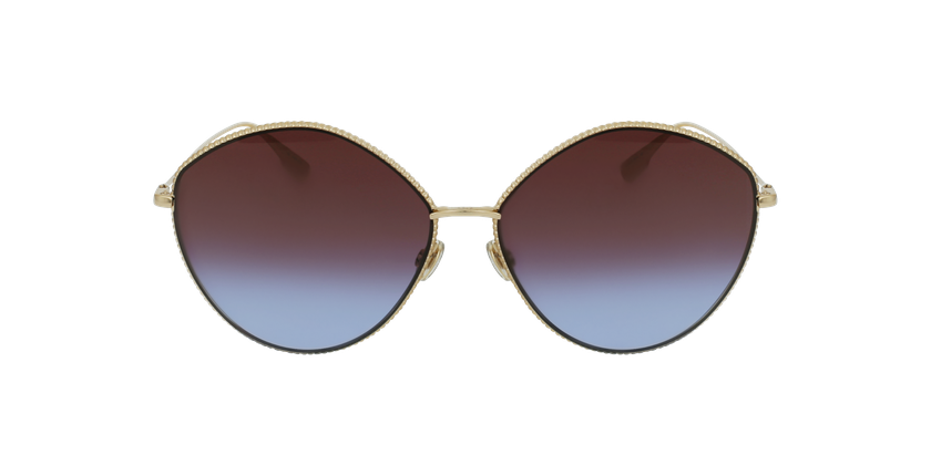 LUNETTES DE SOLEIL femme DIORSOCIETY4 doré/écaille - Vue de face