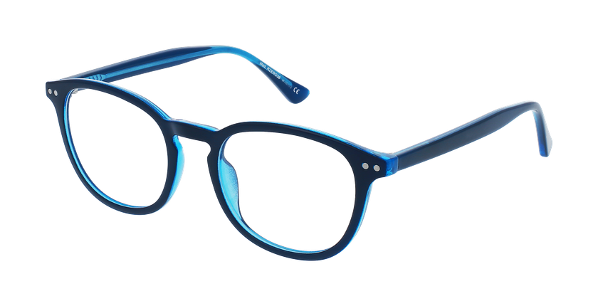 Lunettes de vue femme RZERO 36 bleu - Vue de face