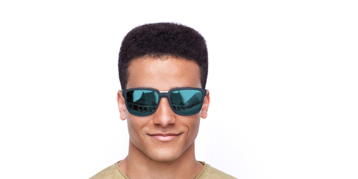 LUNETTES DE SOLEIL homme BERTO bleu
