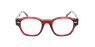 Lunettes de vue femme CARACTERES FIL D'OR AUTHENTIQUE rouge