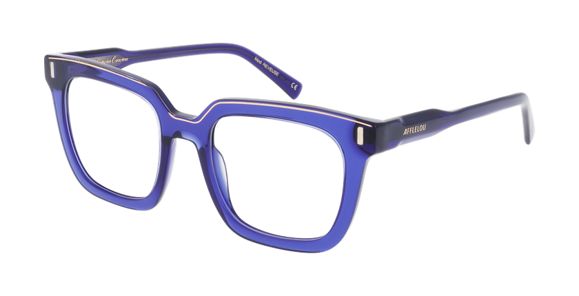 Lunettes de vue femme CARACTERES FIL D'OR REVEUSE bleu - Vue de face