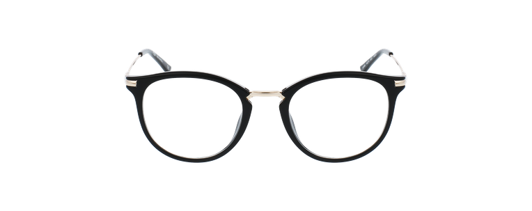 Lunettes de vue femme MAGIC NAWELL noir/dorée - Vue de face