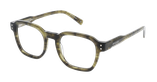Lunettes de vue homme CARACTÈRES VOLONTAIRE vert - Vue de face