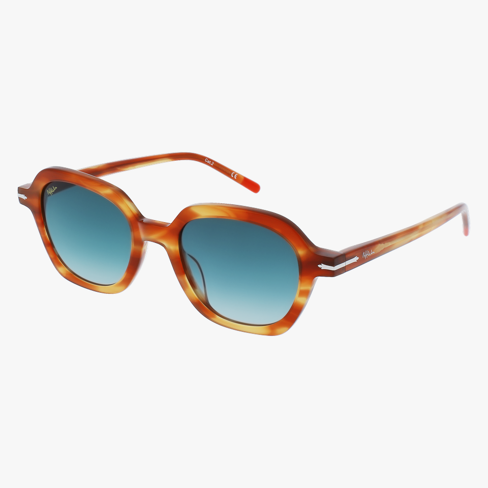 Lunettes de soleil femme VEZENAZ écaille - Vue de face
