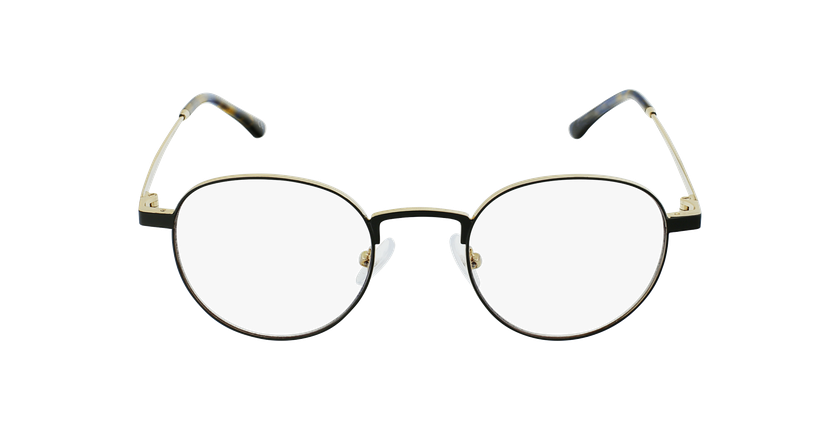 LUNETTES DE VUE MAGIC 70 noir/doré - Vue de face