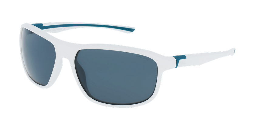 LUNETTES DE SOLEIL MITCH blanc/vert - Vue de face