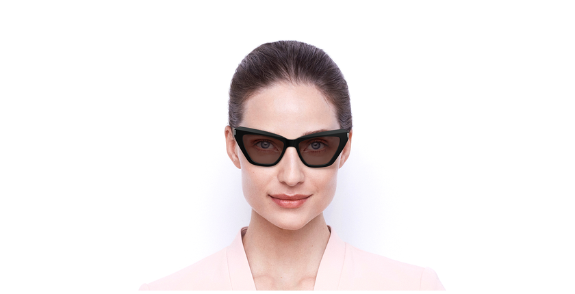 LUNETTES DE SOLEIL femme SL 466 noir - Vue de face