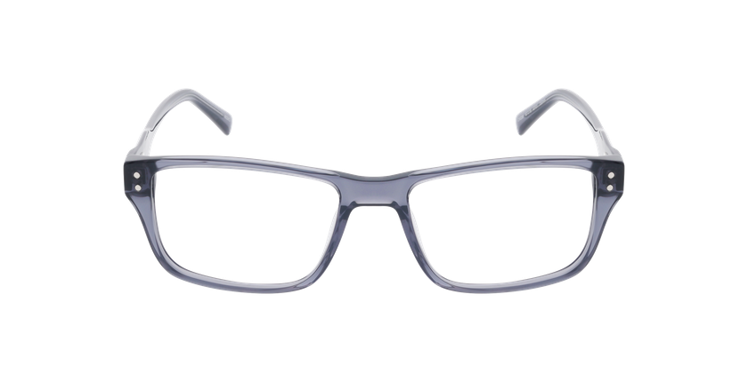 Lunettes de vue homme CARACTÈRES ALTRUISTE gris/bleu - Vue de face