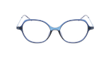 Lunettes de vue femme MAGIC 351 bleu - Vue de face
