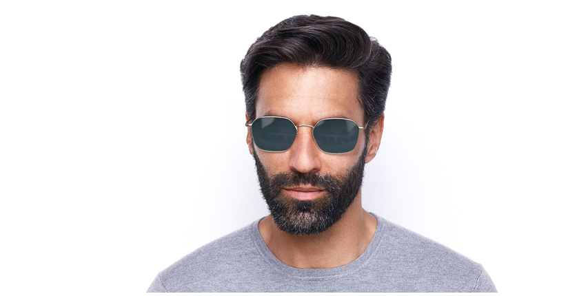 LUNETTES DE SOLEIL homme SPL970 doré - Vue de face