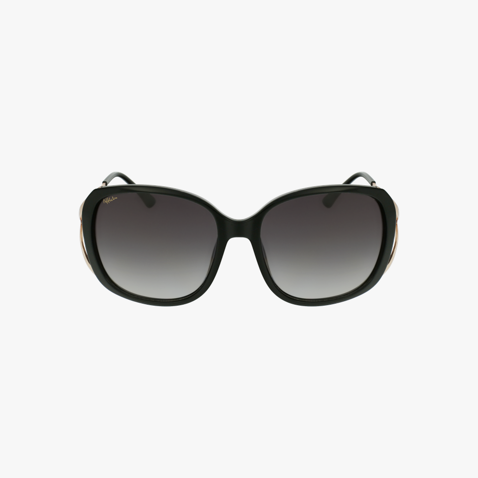 Lunettes de soleil femme ROSALES noir/dorée - Vue de face