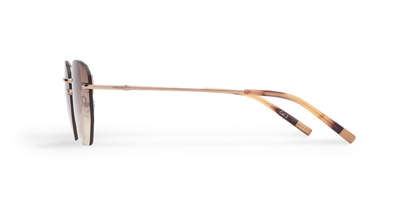 LUNETTES DE SOLEIL femme JENNA marron/doré - Vue de côté