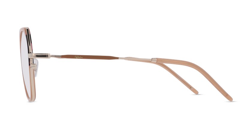 Lunettes de vue femme MAGIC220 rose/dorée - Vue de face
