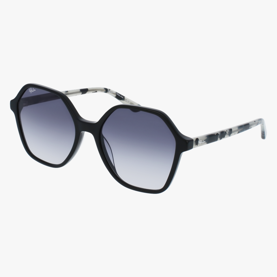 Lunettes de soleil femme AVA noir/écaille - Vue de face