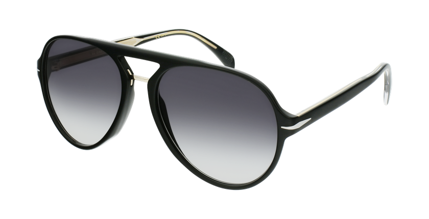 LUNETTES DE SOLEIL homme DB 7005/S noir - vue de 3/4