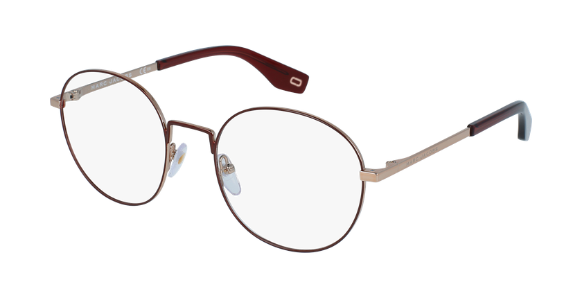Lunettes de vue MARC 272 dorée/marron - Vue de 3/4