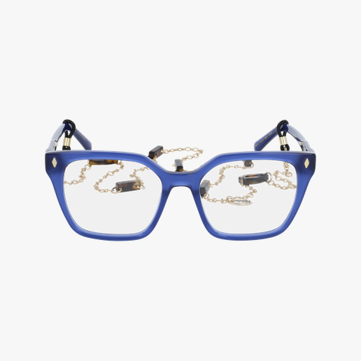 LUNETTES DE VUE femme EFFRONTEE bleu/violet Vue de face