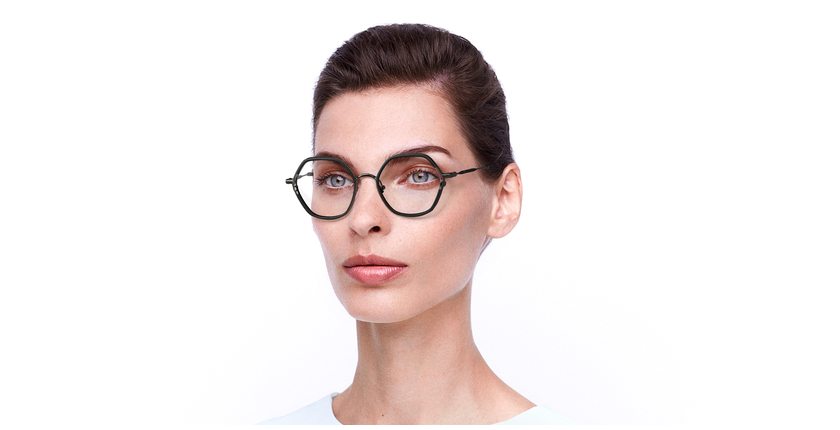 Lunettes de vue femme MAGIC218 noir/argenté - Vue de face