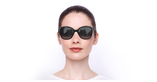 LUNETTES DE SOLEIL femme CONCEPTUAL noir - Vue de face