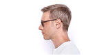 Lunettes de vue FORTY solaire Bordeaux +2.00 rouge - Vue de côté