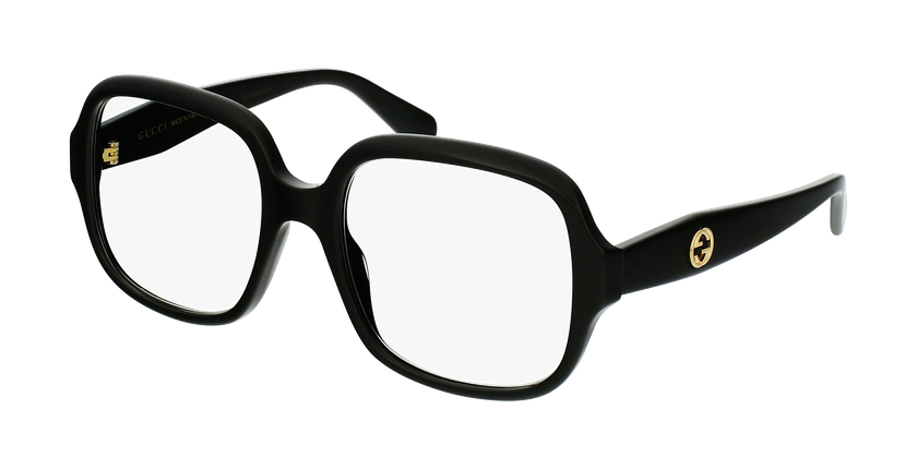 LUNETTES DE VUE femme GG0799O noir - vue de 3/4