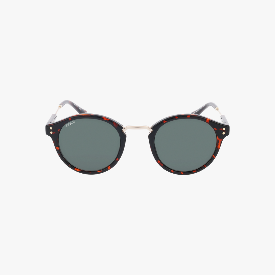 Lunettes de soleil MOTTI écaille/dorée - Vue de face
