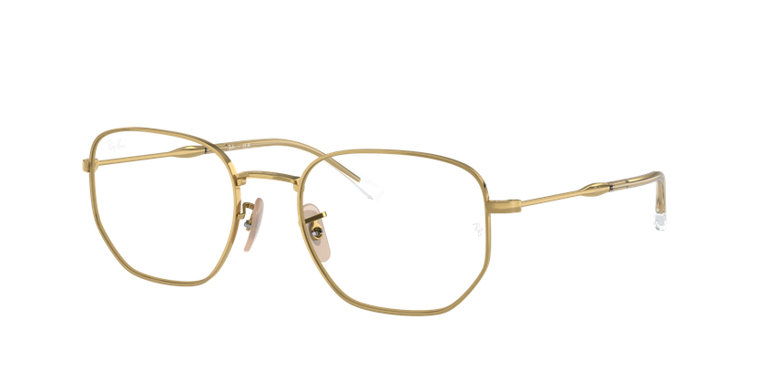 Lunettes de vue RX6496 dorée - Vue de face