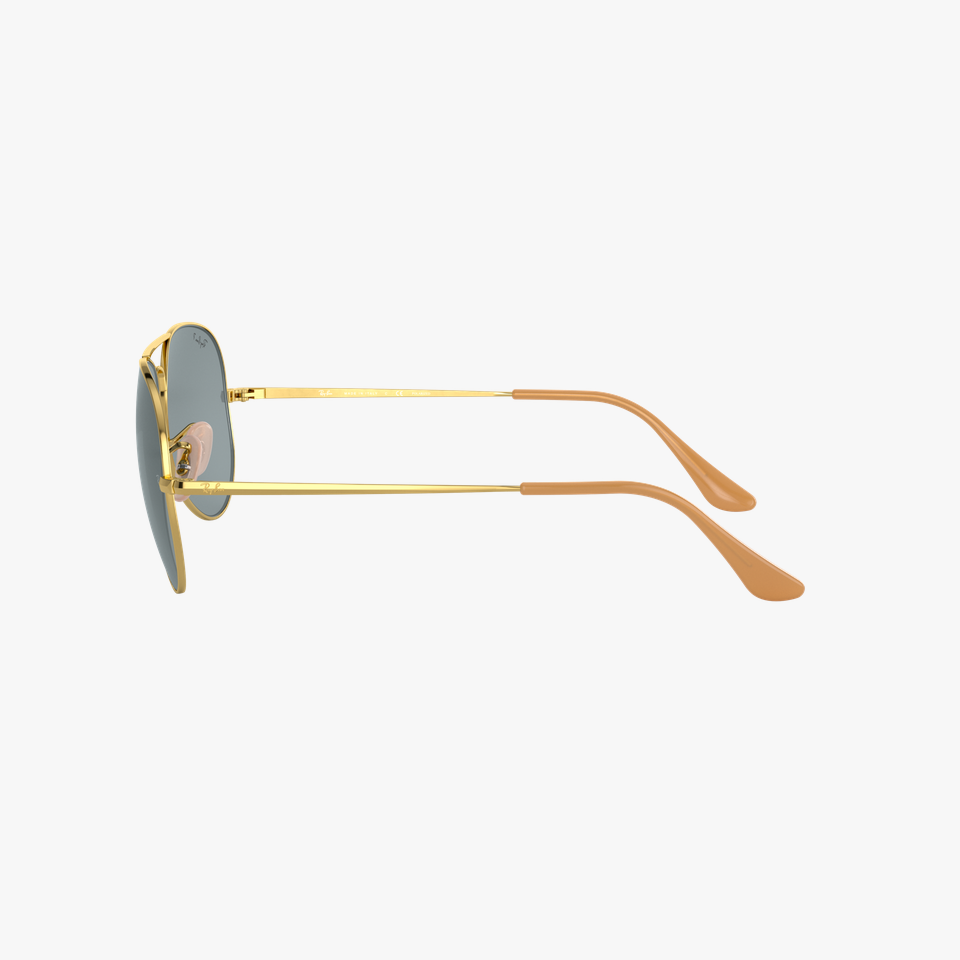 Lunettes de soleil 0RB3689 dorée - Vue de face
