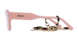 Lunettes de vue femme CARACTÈRES AUTHENTIQUE rose/dorée - Vue de face