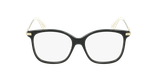 Lunettes de vue femme GG0512O noir/dorée - Vue de face